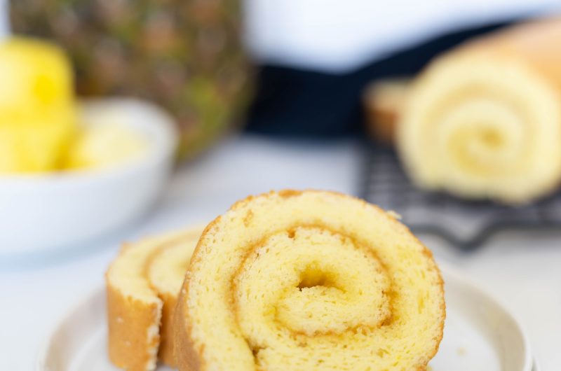 Swiss roll with Pineapple Filling